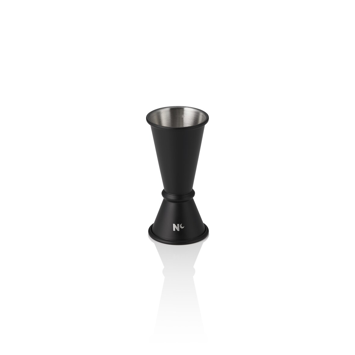 Jigger Japanese Style NOCTURN, 2/4 cl, Ø 4,5 cm, Höhe 9 cm, schwarz matt, Chromnickelstahl 18/8