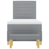 thumbnail of vidaXL Boxspringbett mit Kopfteil Hellgrau 200 x 80 cm Stoff