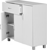 thumbnail of WOHNLING Sideboard 90x75 cm Kommode Anrichte 3 Türen 1 Schublade kleiner Schrank