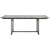 thumbnail of Garten-Esstisch VEGO Grau (150-200)x100x75 cm Massivholz Akazie Eckig | Gartentisch Holz klappbar Outdoortisch Terrassentisch verstellbar