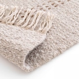 thumbnail of Flachgewebter Teppich aus Wolle und Jute mit geometrischem Muster 200 x 290 cm