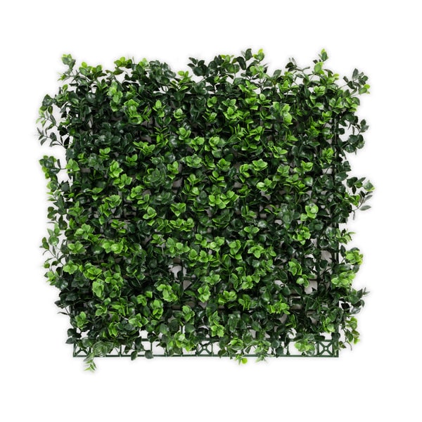 Pflanzenwand "Pachysandra"- Kunstpflanzen zur Wandmontage - erweiterbares Paneel / 50 x 50 cm