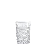 thumbnail of Zafferano Set aus 6 provenzalischen Trinkgläsern aus transparentem Glas, handgefertigtes Design mit Reliefdekor, ideal für stilvolle Tafelrunden