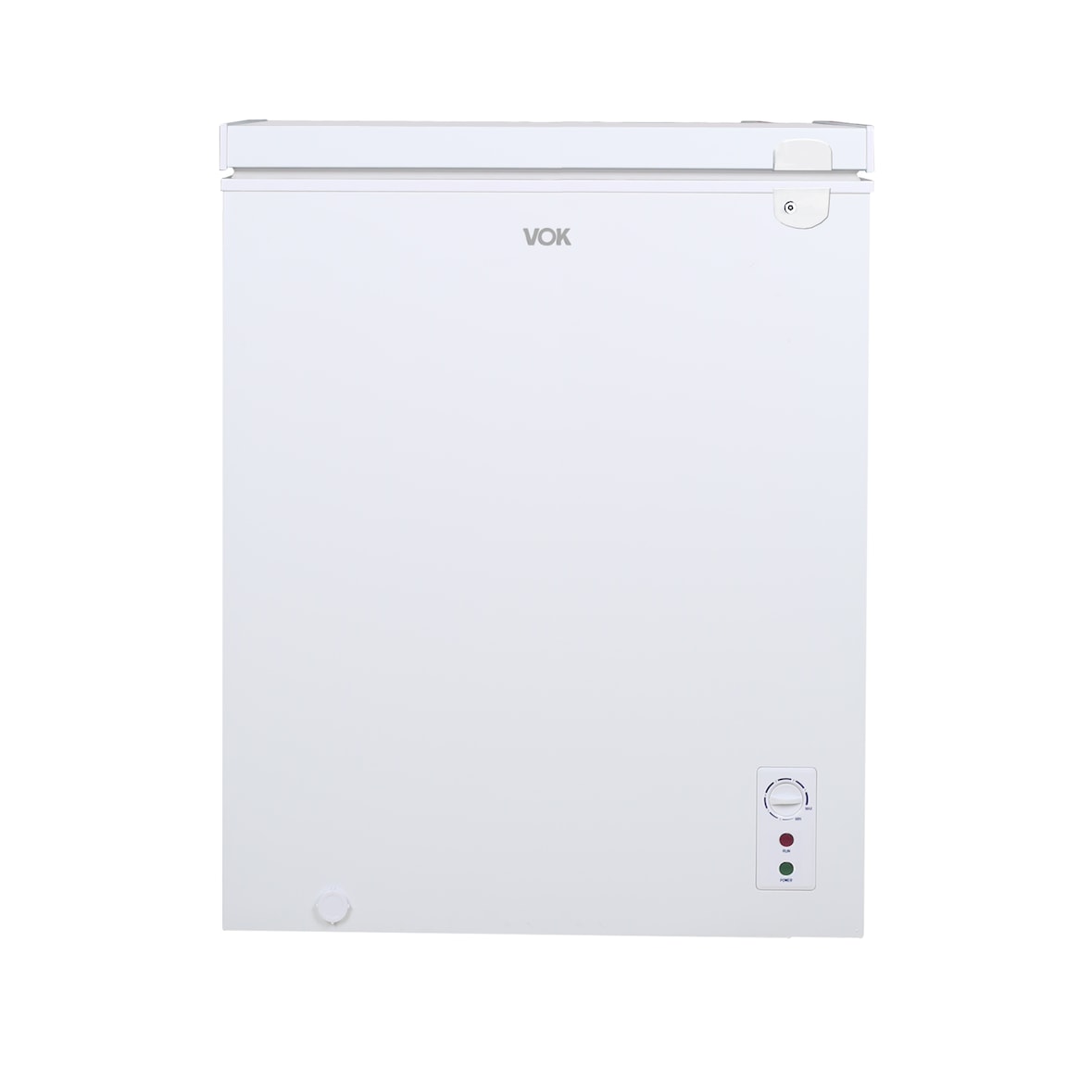 VOK Congelador Horizontal de 137 L - Función Dual, Congelación Rápida, Luz LED, Bloqueo de Seguridad, Silencioso, Autonomía de 21 h, Blanco
