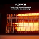 thumbnail of Smartwave Infrarot-Heizstrahler Carbonröhre 2400W WiFi Appsteuerung Schwarz