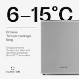 thumbnail of Klarstein Happy Hour Minibar 40L 5-15°C 23 dB LED-Licht Silber