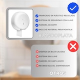 thumbnail of Portarrollos papel higiénico Industrial rollos de 220mm Mandril de 45mm Incluye llave de seguridad