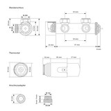 thumbnail of LuxeBath Elektrischer Badheizkörper Iron EM 500×1200 mm Weiß, Heizstab 1200W, Thermostat Digitalanzeige, Paneelheizkörper Handtuchtrockner