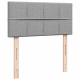thumbnail of vidaXL Ottoman-Bett mit Matratze & LEDs Hellgrau 90x190 cm Stoff