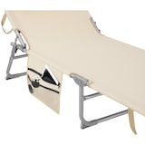 thumbnail of tectake Conjunto de 2 espreguiçadeiras Chloé com 4 posições e travesseiro  Bege