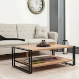 thumbnail of Dmora Tavolino da salotto Dpierozz, Tavolo basso da caffè, Portariviste per divano, Ripiano da soggiorno, 110x70h40 cm, Quercia e Nero