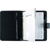 thumbnail of bind Systemplaner A5 FINEtouch Lederimitat schwarz Druckknopfverschluss Terminkalender Kalendereinlage 15501