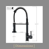 thumbnail of Bernd | Rubinetto Flessibile Catering Black Gold |da cucina in acciaio inossidabile|miscelatore può essere ruotato  360 gradi Alta pressione 2 porte