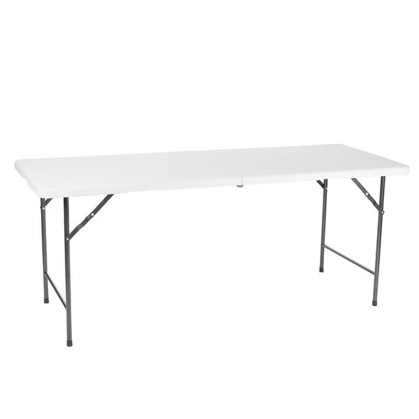 Klaptafel, inklapbaar, weerbestendig, handgreep, maximaal 100 kg, wit