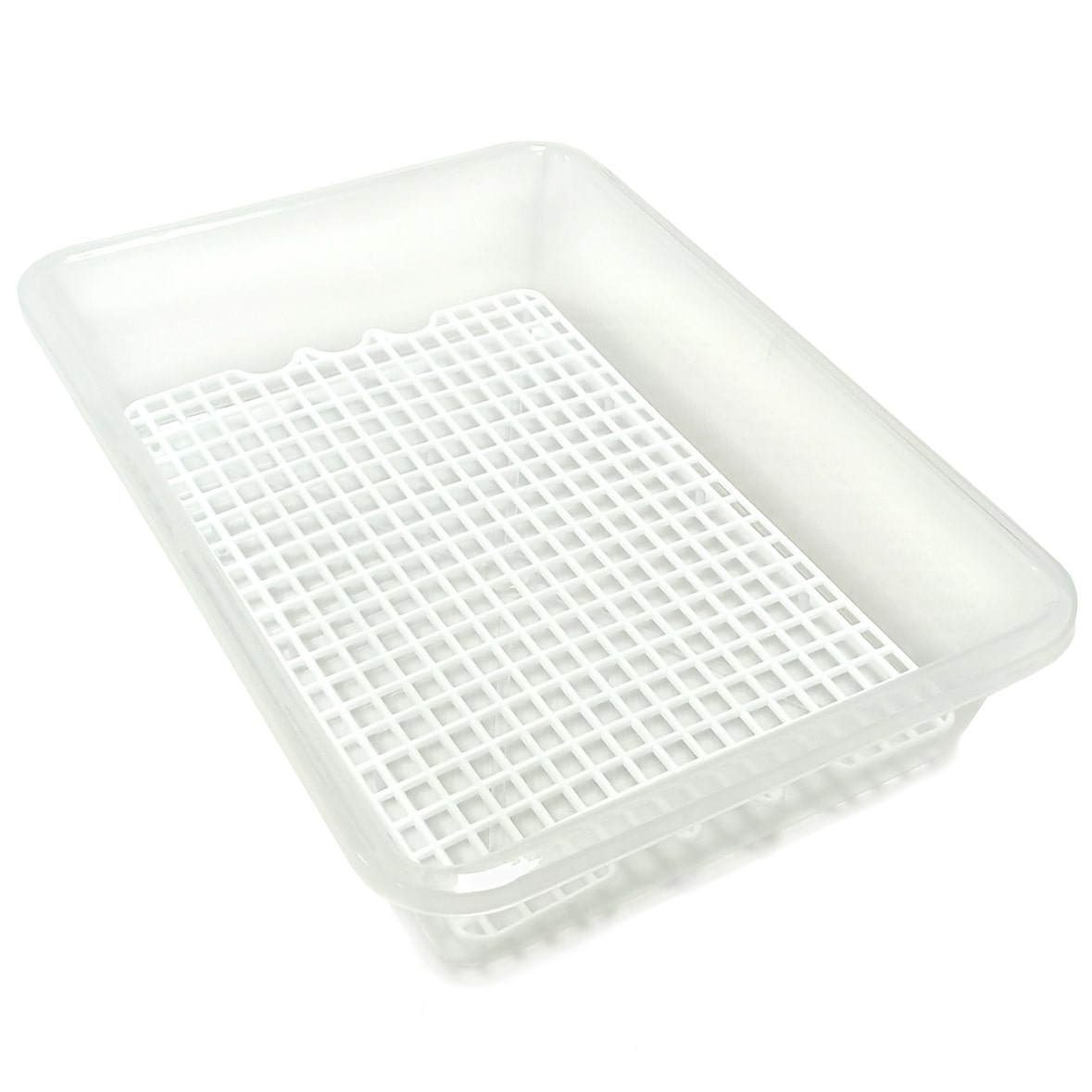 Pack 6 Bandejas para Descongelação de Alimentos com Grelha (4,2 L) - Sem BPA. Buffet, restaurantes, cozinhas...