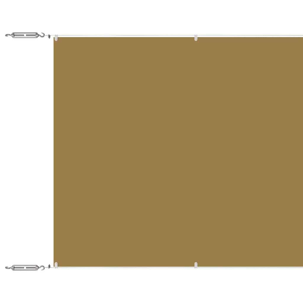 vidaXL Senkrechtmarkise Beige 140x1000 cm Oxford-Gewebe