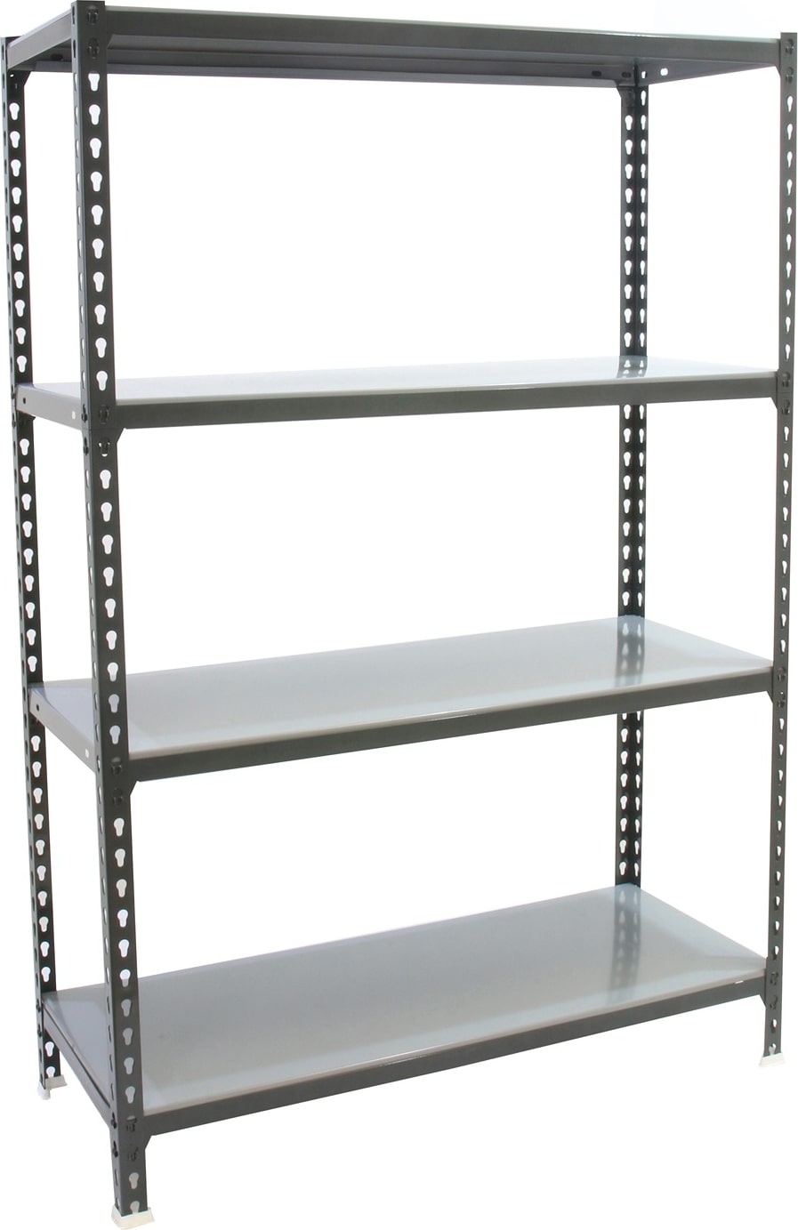 SimonRack Estantería Metálica, 1500x900x500 mm, 4 Alturas, Bandeja Metal, 180 kg de Punto Flexión, Antracita/Galva - Simonclick