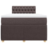 thumbnail of vidaXL Boxspringbett mit Matratze Dunkelbraun 120x190 cm Stoff