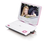 thumbnail of LENCO DVP-910 9- DVD-Player + USB & KfZ-Halterung, pink/weiß.