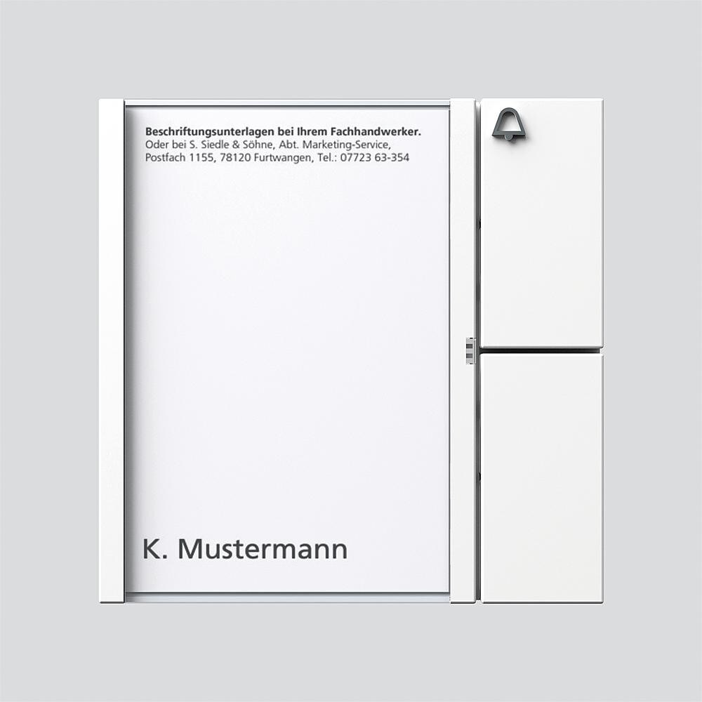 Siedle&Söhne Tasten-Modul TM 612-1 W 200035513-00