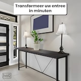thumbnail of IvoQ Sidetable Zwart – Consoletafel – Haltafel – Industrieel - Smal & Stijlvol - 120x23x74