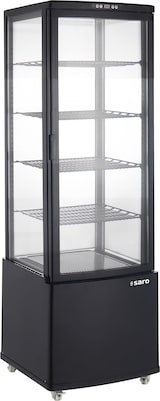 thumbnail of Saro Kühlvitrine Modell PHIL, schwarz, B 556 x T 526 x H 1713 mm, fahrbar
