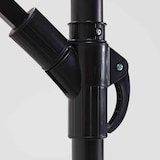 thumbnail of Verstelbare parasol 3x3m en 4 gewichtsplaten in grijs staal