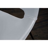 thumbnail of KAWOLA Stuhl ASCO weiß Gestell Metall schwarz