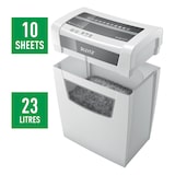 thumbnail of Leitz IQ Home Office Aktenvernichter, 12-10 Blatt Kapazität (70-80 g/m²), Partikelschnitt, Sicherheitsstufe P4, Die Nummer 1 am Markt, 23 Liter
