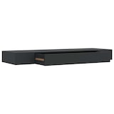 thumbnail of vidaXL Schweberegal mit Schublade Schwarz 80 x 25 x 8 cm