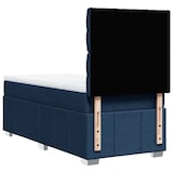 thumbnail of vidaXL Boxspringbett mit Matratze Blau 100x200 cm Stoff