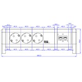 thumbnail of Bachmann DESK 1 3x Steckdose 2x CAT6a (339.1004)