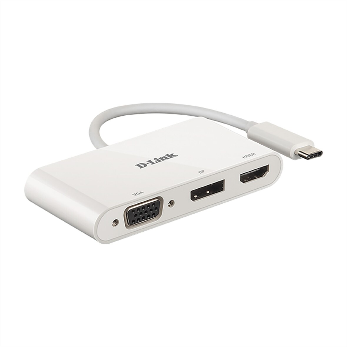 D-Link DUB-V310 USB-C 3-Port Adapter mit HDMI, Displayport, VGA