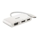 thumbnail of D-Link DUB-V310 USB-C 3-Port Adapter mit HDMI, Displayport, VGA
