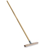 thumbnail of BawiTec Großflächen Schrubber Breite 40cm mit Holzstiel Länge 140cm PPN-Borsten weiß Bodenschrubber Stiel