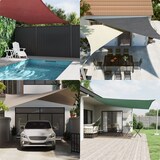 thumbnail of Toldo de vela triangular tela Oxford color crema 5x5x5 m