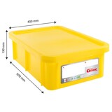 thumbnail of GILAC Bac renforcé HACCP 600 x 400 + couvercle - 25 L - Jaune G119718