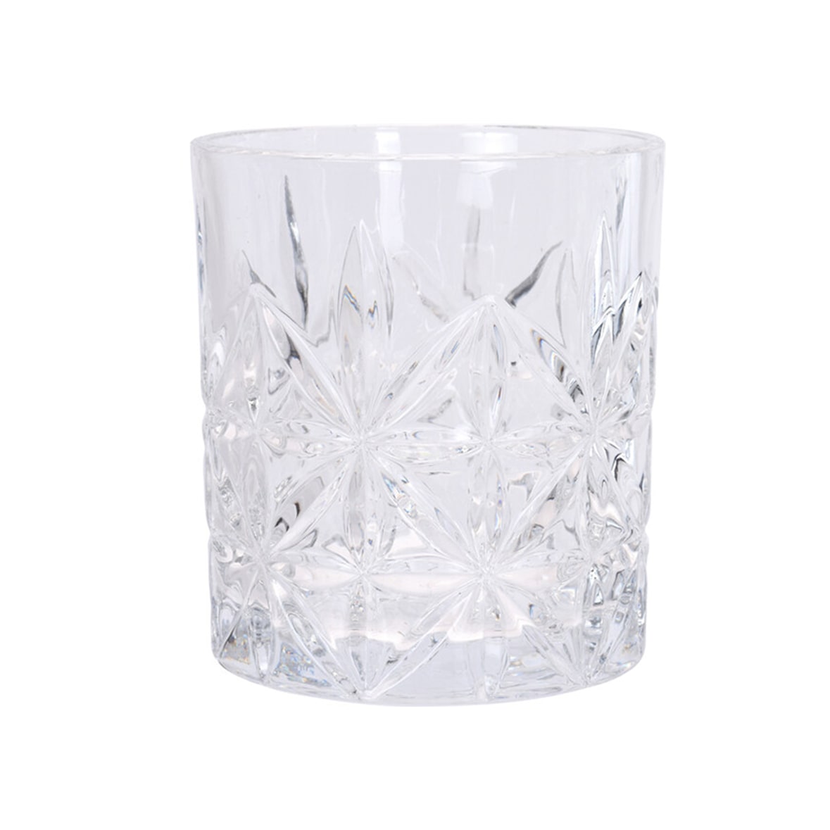 WellHome - Set de 4 Vasos de Cristal con Capacidad de 230 ml Ø7,5x8cm