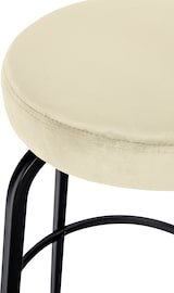 thumbnail of Barhocker Kamari creme/Samt