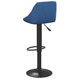 thumbnail of vidaXL Barhocker Blau Samt