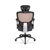 thumbnail of Bürostuhl / Chefsessel VENUS BASE Sitz Stoff / Rücken Netz orange / schwarz hjh OFFICE