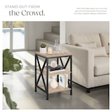 thumbnail of tectake Mesa auxiliar Nottingham 40,5x40,5x60,5cm  Madera Industrial Clara, Roble Sonoma
