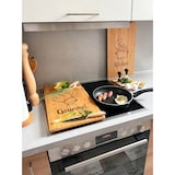 thumbnail of 2er Set Bambus Schneide- und Abdeckplatte mit dekorativen Motiven