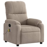 thumbnail of vidaXL Massagesessel Taupe Mikrofasergewebe