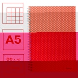 thumbnail of Cuaderno A5 cuadriculado, encuadernado wiro Esselte Colour'Breeze (628468)