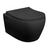 thumbnail of Spülrandloses Hänge WC Matt Schwarz Black WC Toilette Softclose Deckel NEU