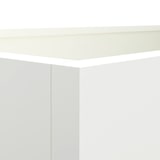 thumbnail of vidaXL Plantenbak 62x30x29 cm staal wit
