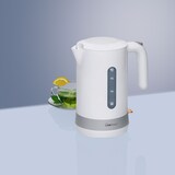 thumbnail of Clatronic WK 3452 Hervidor Agua Eléctrico, 1,8 L, sin BPA, Resistencia Oculta, Inalámbrico, Apagado Automático, Blanco, 2200W
