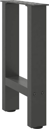 thumbnail of vidaXL Couchtischbeine Anthrazit 2 Stk. 28x(42-43) cm Stahl
