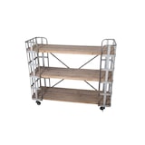 thumbnail of Etagère à 3 niveaux en zinc et bois L102 x P34 x H85